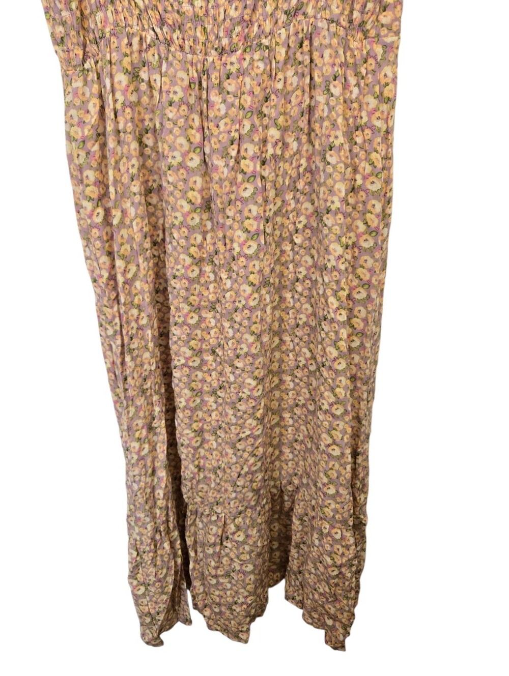 🌸 AUW NWT Floral Tie Strap Maxi Dress | XL | Cottagecore Boho Prairie Sundress - Picture 7 of 7